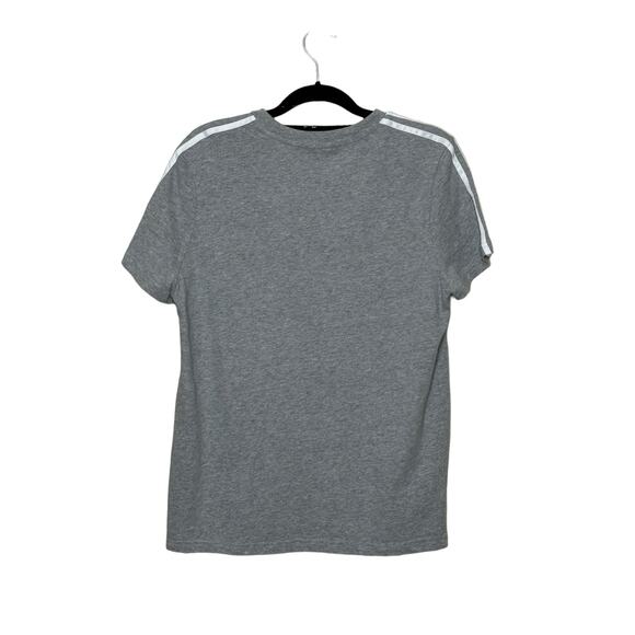 Adidas gray 3 stripes short sleeves tee size Xl - Picture 2 of 13